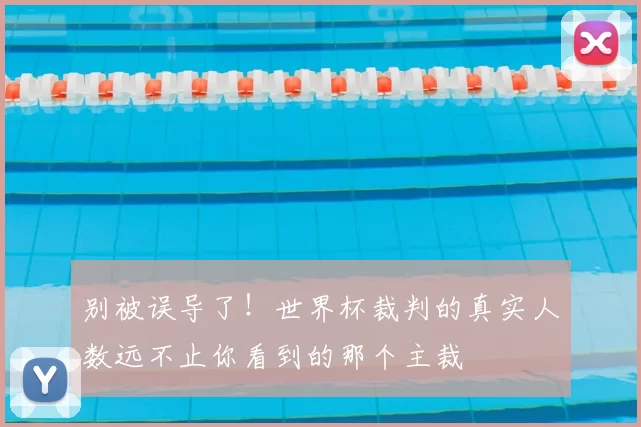 别被误导了!世界杯裁判的真实人数远不止你看到的那个主裁